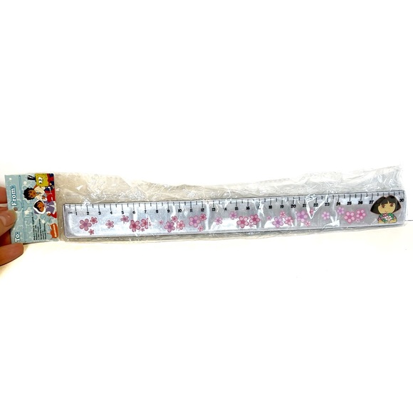 Dora the Explorer Toy Lot Figure Doll Pendant Bracelet Ruler Hair Brush Pink Fun - Picture 9 of 16